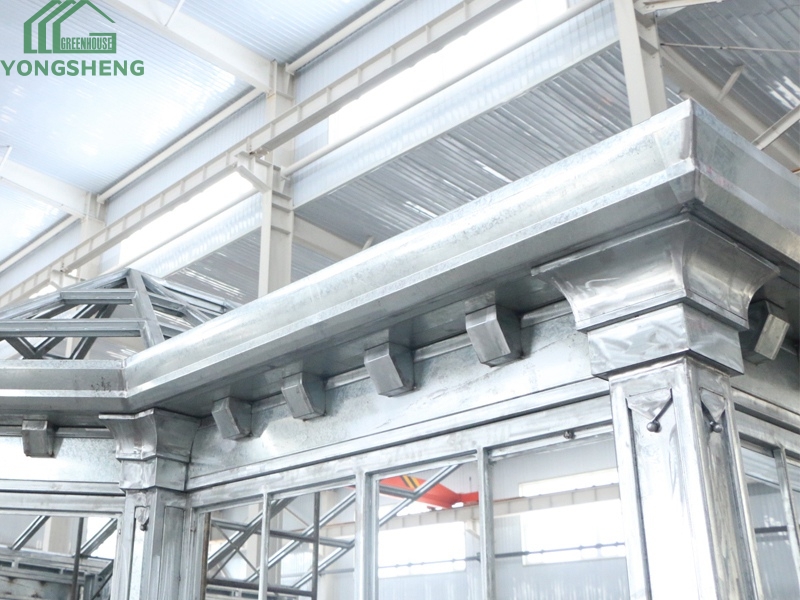 Glass Victorian Steel Garden Greenhouse For Sale